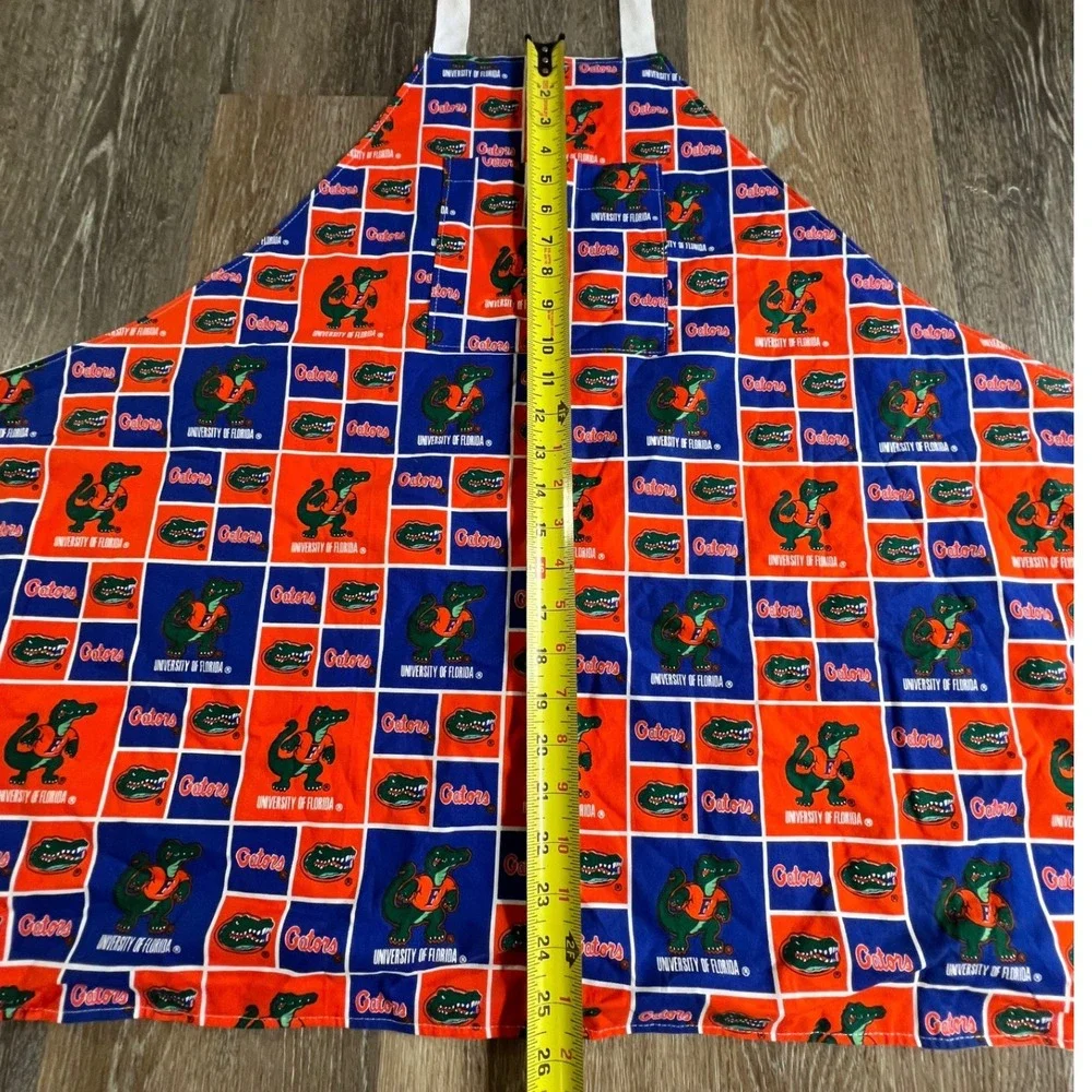 University of Florida Gators Apron Unisex OS Blue Orange Mascot Grid SKU4910